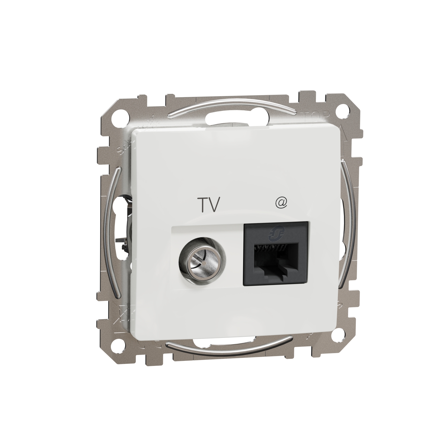 SCHNEIDER ELECTRIC SDD111469T TV РОЗЕТКА И ИЗХОД ЗА ДАННИ, SEDNA DESIGN & ELEMENTS, RJ45 CAT6 UTP, БЯЛ
