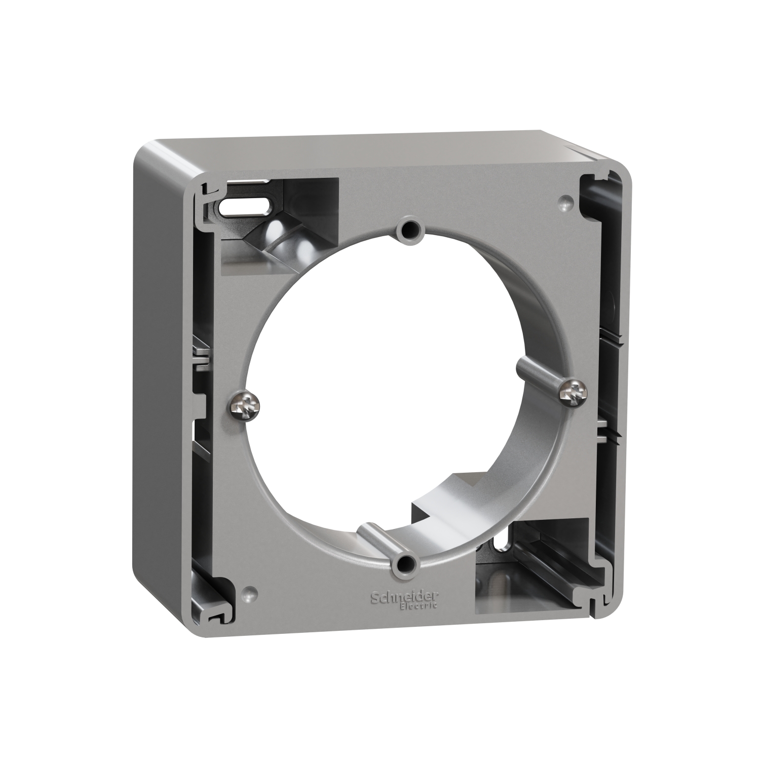 SCHNEIDER ELECTRIC SDD113901 SEDNA DESIGN & ELEMENTS, КУТИЯ ЗА ОТКРИТ МОНТАЖ, 1 МОДУЛ, АЛУМИНИЙ