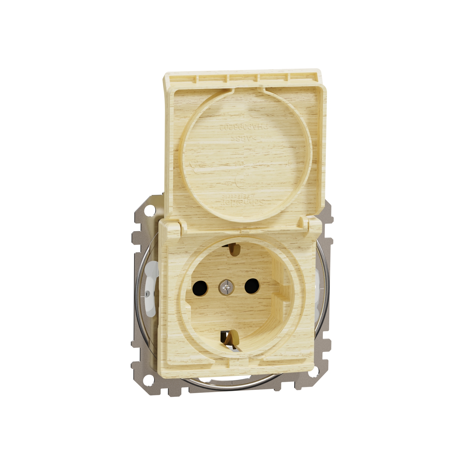 SCHNEIDER ELECTRIC SDD280023 SEDNA DESIGN & ELEMENTS, КОНТАКТ ШУКО С КАПАК, БРЕЗА