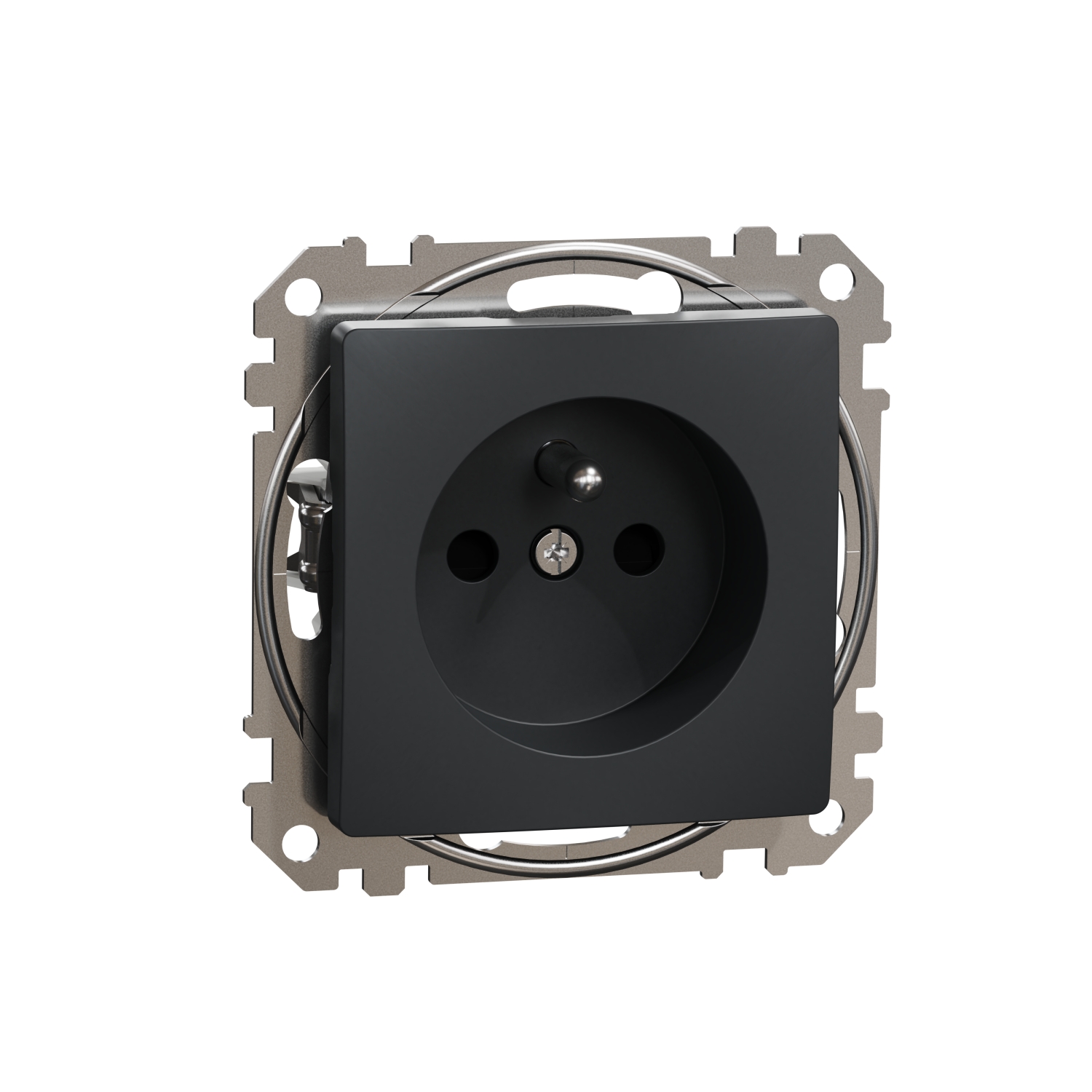 SCHNEIDER ELECTRIC SDD114011 SEDNA DESIGN & ELEMENTS, КОНТАКТ ФРЕНСКИ СТАНДАРТ, АНТРАЦИТ