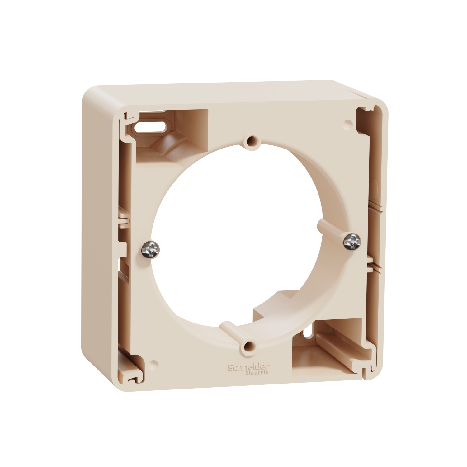 SCHNEIDER ELECTRIC SDD112901 SEDNA DESIGN & ELEMENTS, КУТИЯ ЗА ОТКРИТ МОНТАЖ, 1 МОДУЛ, КРЕМ