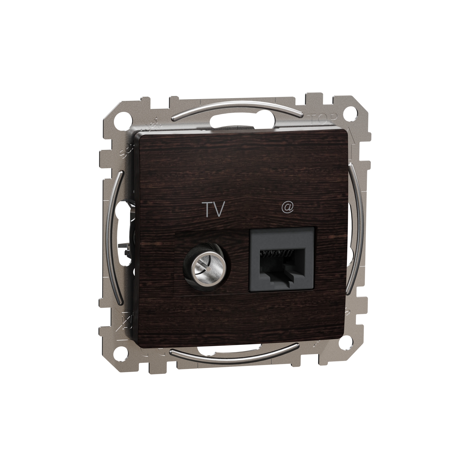 SCHNEIDER ELECTRIC SDD181469T TV РОЗЕТКА И ИЗХОД ЗА ДАННИ, SEDNA DESIGN & ELEMENTS, RJ45 CAT6 UTP, ВЕНГЕ