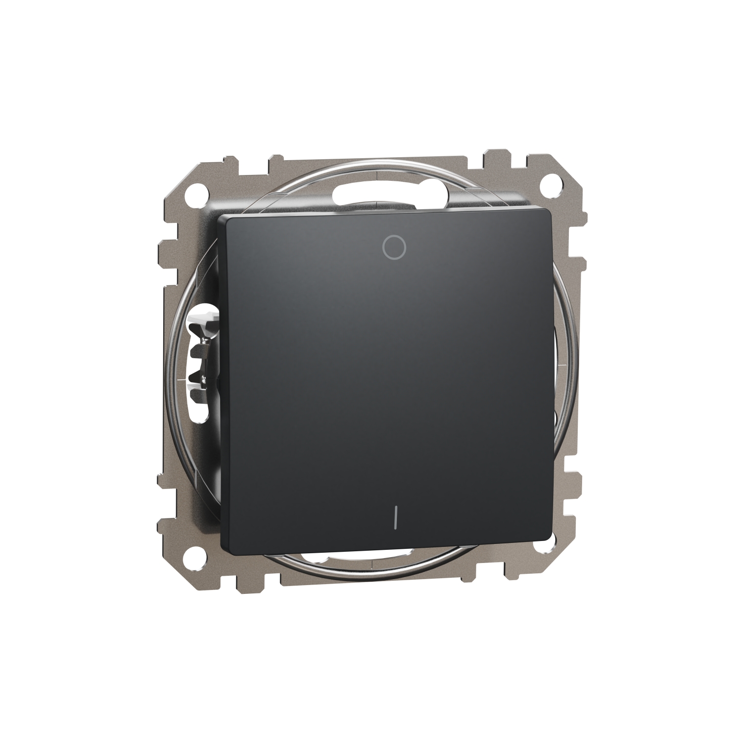 SCHNEIDER ELECTRIC SDD114102 SEDNA DESIGN & ELEMENTS, ДВУПОЛЮСЕН КЛЮЧ 10AX, АНТРАЦИТ