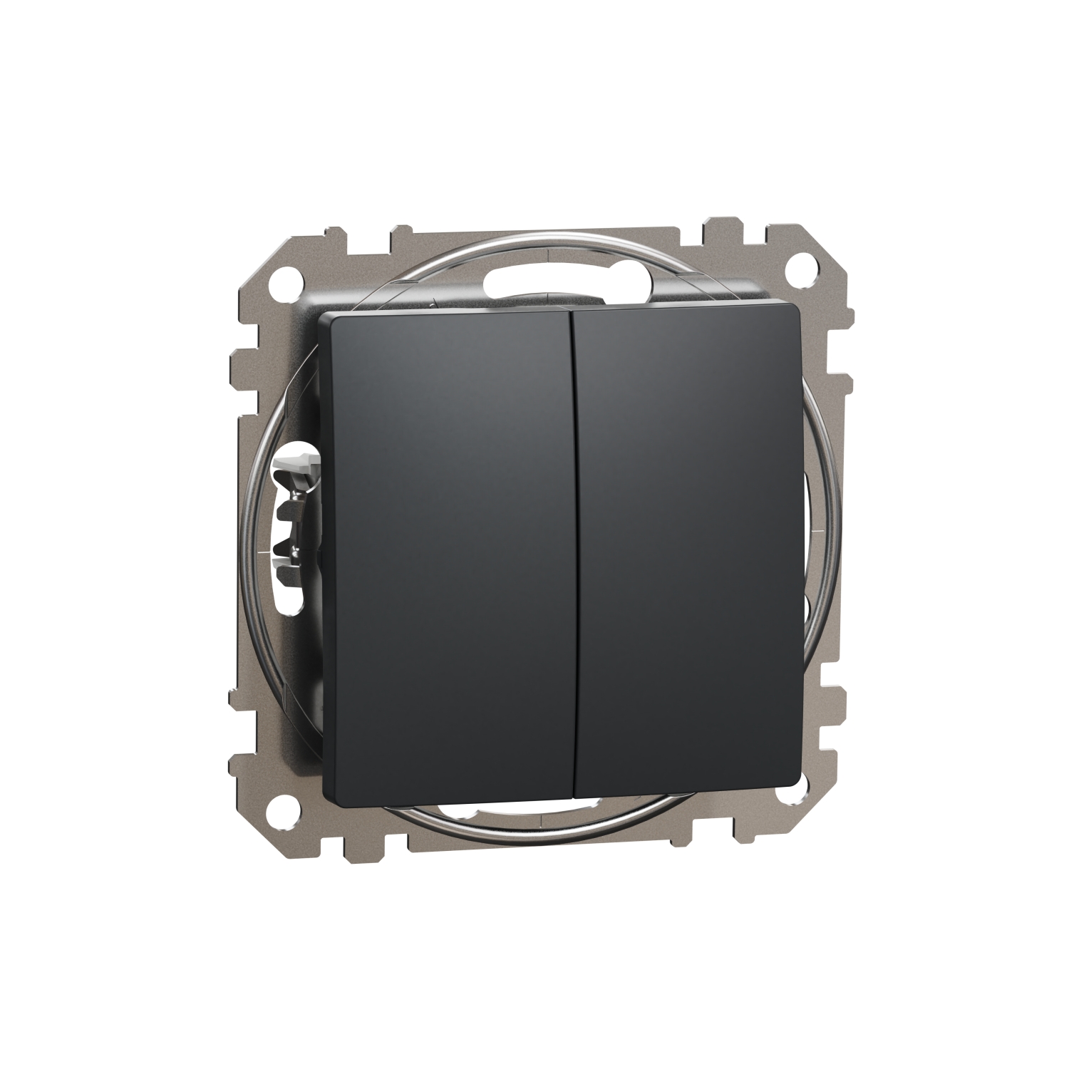 SCHNEIDER ELECTRIC SDD114105 SEDNA DESIGN & ELEMENTS, ДВУПОСОЧЕН КЛЮЧ 10AX, АНТРАЦИТ