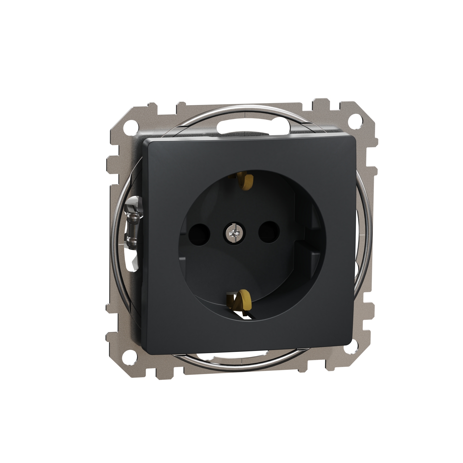SCHNEIDER ELECTRIC SDD114021 SEDNA DESIGN & ELEMENTS, КОНТАКТ ШУКО, АНТРАЦИТ
