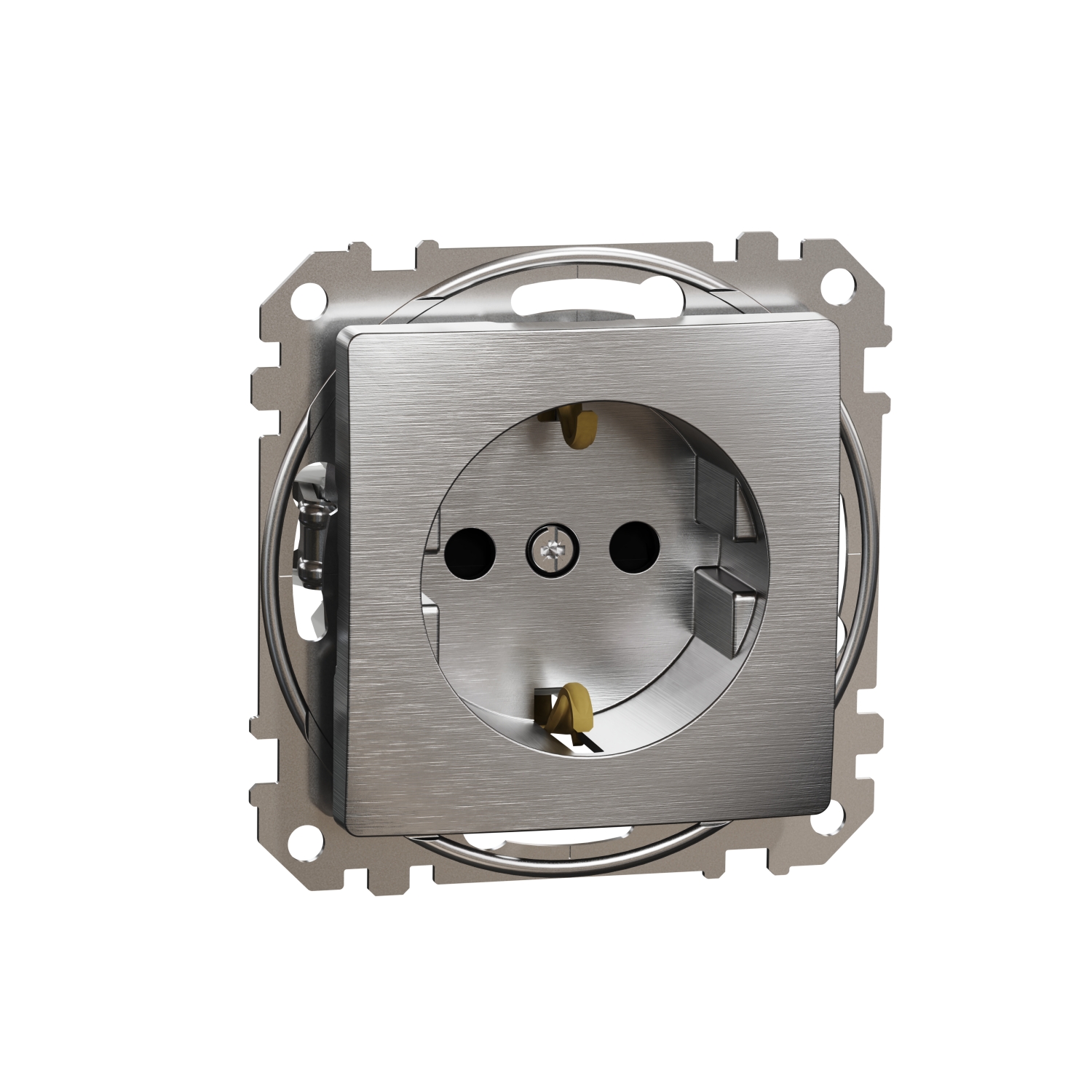 SCHNEIDER ELECTRIC SDD170021 SEDNA DESIGN & ELEMENTS, КОНТАКТ ШУКО, АЛУМИНИЙ