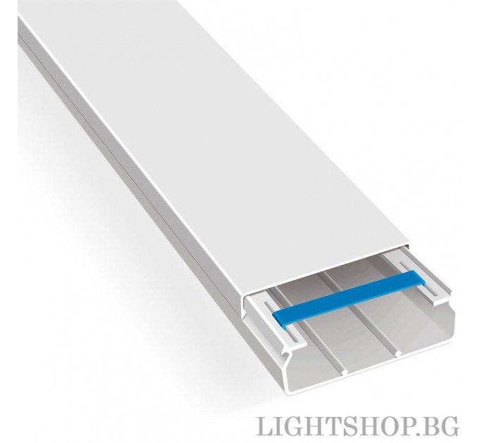 LIGHTEX КАБЕЛЕН КАНАЛ 100X40 БЯЛ 2 МЕТРА LIGHTEX
