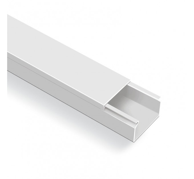 LIGHTEX КАБЕЛЕН КАНАЛ 60X40 БЯЛ 2 МЕТРА LIGHTEX