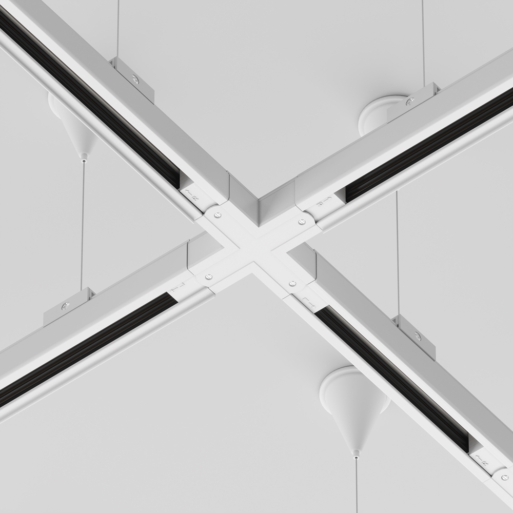 MAYTONI TRA005CX-31W АКСЕСОАР ЗА РЕЛСОВА СИСТЕМА 3 ФАЗНА РЕЛСОВА СИСТЕМА БЯЛ