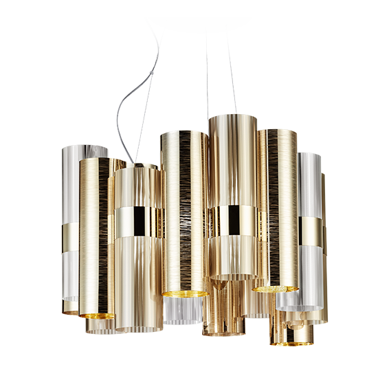 SLAMP Висящо осветително тяло LA LOLLO L - GOLD