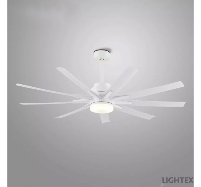LIGHTEX LED ПОЛИЛЕЙ ВЕНТИЛАТОР ALUR С ДИСТАНЦИОННО 22W PVC Ф150СМ LIGHTEX