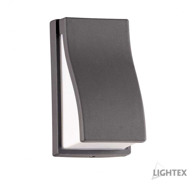 LIGHTEX LED ФАСАДЕН ОСВЕТИТЕЛ LINO 5W COB LED 6500K 300LM 220V IP54 120D 141X81X88MM ГРАФИТ LIGHTEX