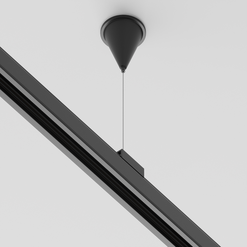 MAYTONI TRA005WS-31B АКСЕСОАР ЗА РЕЛСОВА СИСТЕМА 3 ФАЗНА РЕЛСОВА СИСТЕМА ЧЕРЕН