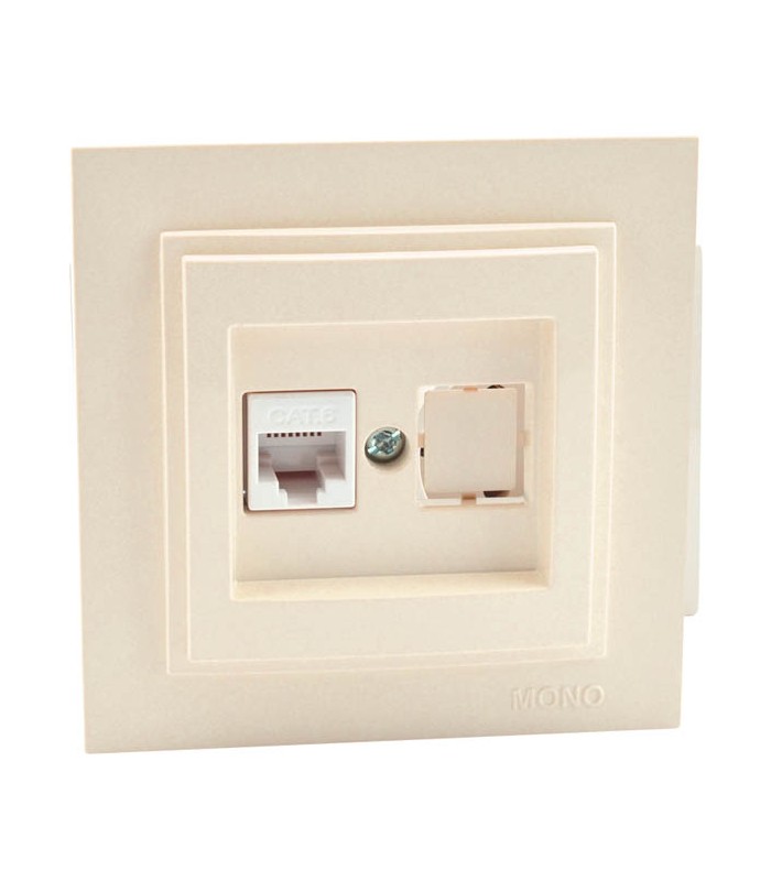 MONO DESPINA ИНТЕРНЕТ (RJ45 CAT 6) КРЕМ