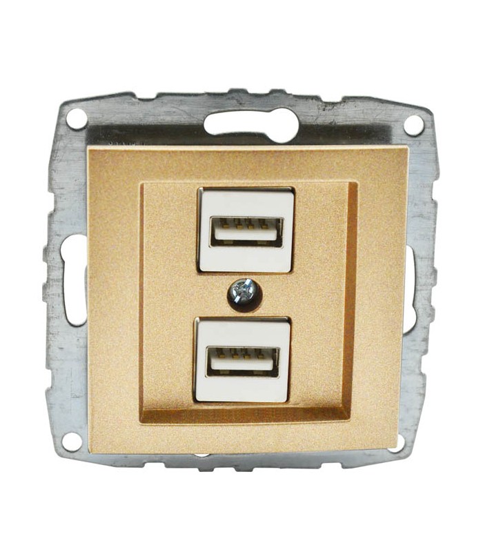 MONO DESPINA МЕХАНИЗЪМ ДВОЙНО USB ЗАРЯДНО ТИТАН