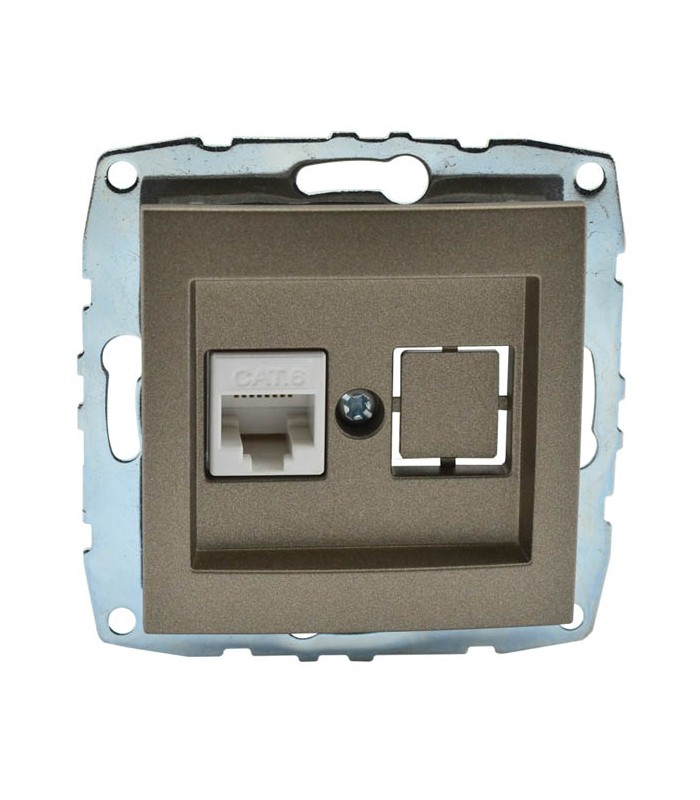 MONO DESPINA МЕХАНИЗЪМ ИНТЕРНЕТ (RJ45 CAT 6) БРОНЗ