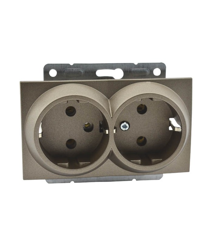 MONO DESPINA МЕХАНИЗЪМ КОНТАКТ ДВОЕН ЗАЗЕМЕН БРОНЗ