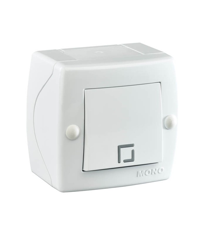 MONO OCTANS КЛЮЧ ЕДИНИЧЕН СХ.1 ОТКРИТ МОНТАЖ БЯЛ