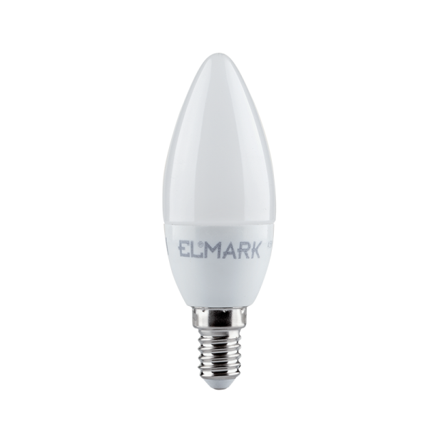 ELMARK 99LED917CW LED ЛАМПА CANDLE C37 SMD2835 8W E14 230V СТУДЕНО БЯЛ