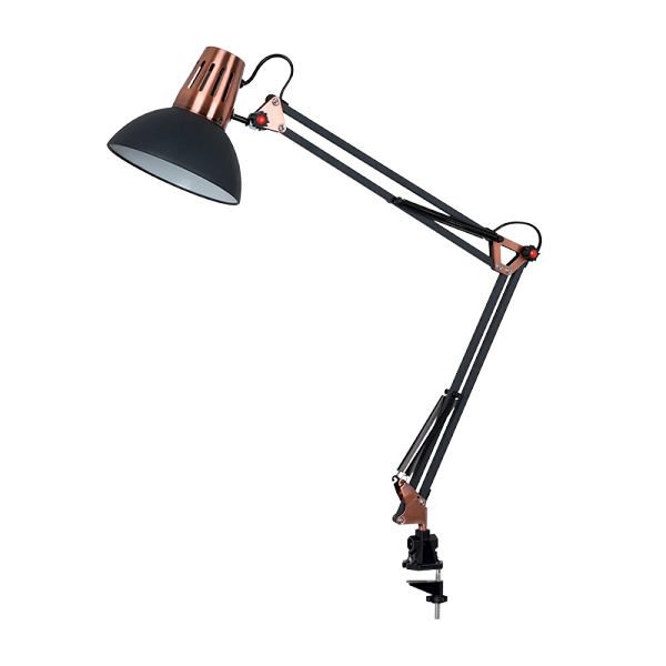 ELMARK 955LUKE1T/BK LUKE НАСТОЛНА ЛАМПА 1XE27 ЧЕРНА H700MM