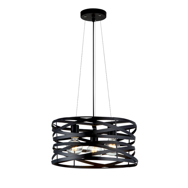 ELMARK 955HELIX3/BK HELIX ПОЛИЛЕЙ 3XE27 ЧЕРЕН D425MM