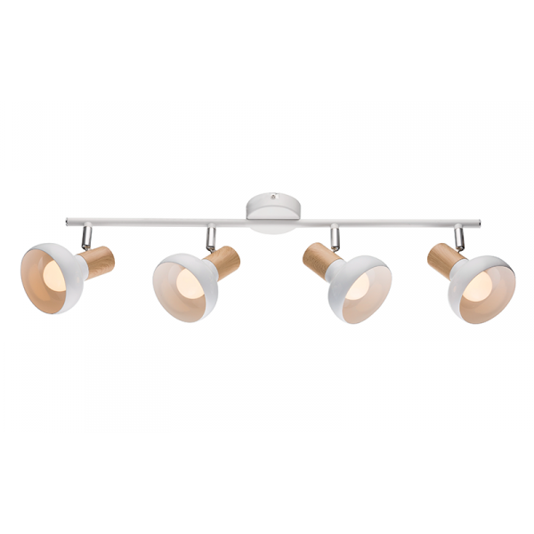 ELMARK 955ADDY4/WH ADDY СПОТ 4XE14 БЯЛ БЯЛ/ДЪРВО