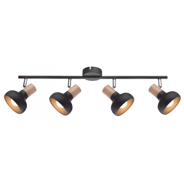 ELMARK 955ADDY4/BL ADDY СПОТ 4XE14 ЧЕРЕН ЧЕРЕН/ДЪРВО