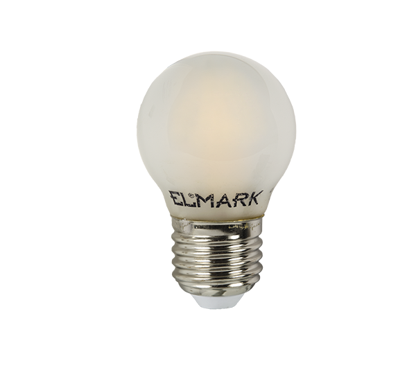 ELMARK 99LED665D LED GLOBE G45 FILAMENT 4W E27 230V 2700K ДИМИРУЕМА