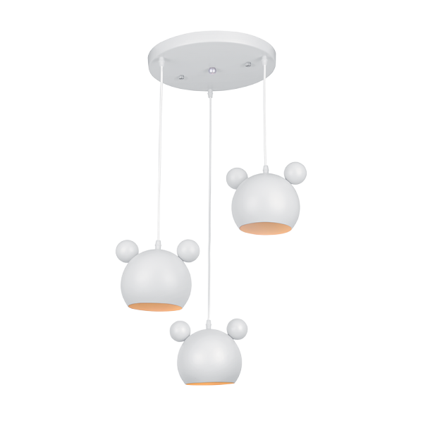 ELMARK 955MICKEY3/WH MICKEY ПОЛИЛИЙ 3XE27 БЯЛ