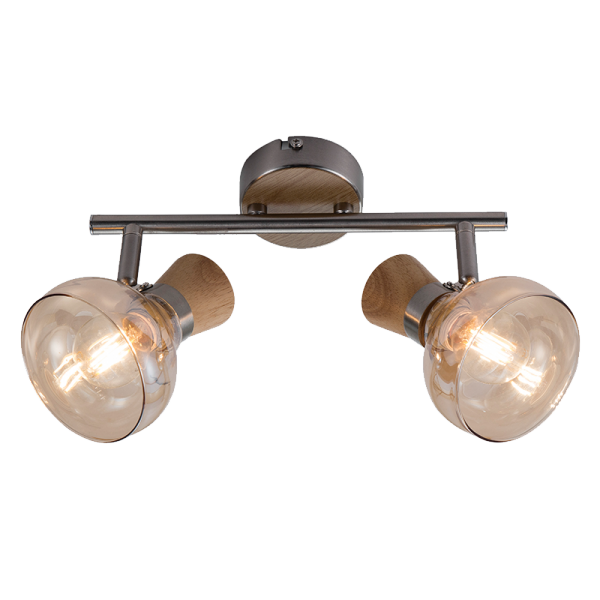 ELMARK 955ADDY2/WD ADDY СПОТ 2XE14 ДЪРВО