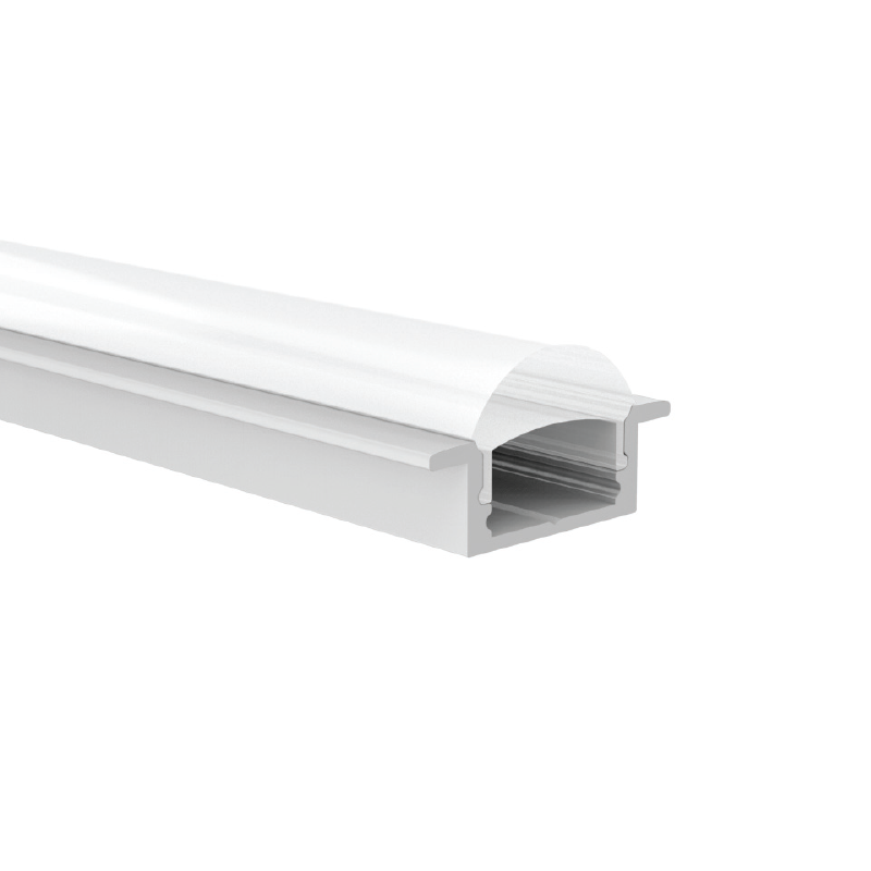 ACA LIGHTING PROFILES P101 - ESME ALUMINUM PROFILE P101 WITH SEMI-CLEAR PC DIFFUSER 2m/pc