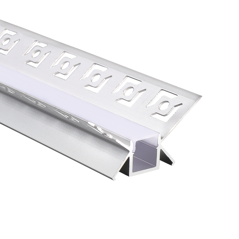ACA LIGHTING PROFILES P123 - MARGO ALUMINUM PROFILE P123 WITH OPAL PC DIFFUSER 2m/pc