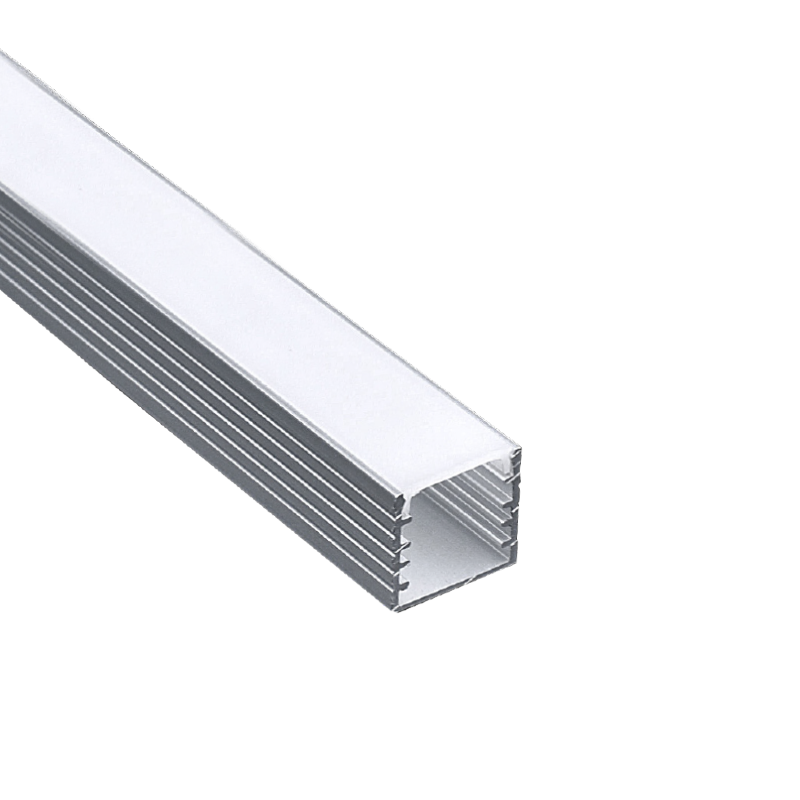 ACA LIGHTING PROFILES P124U - DEP ALUMINUM PROFILE WITH OPAL COVER 2m/pc