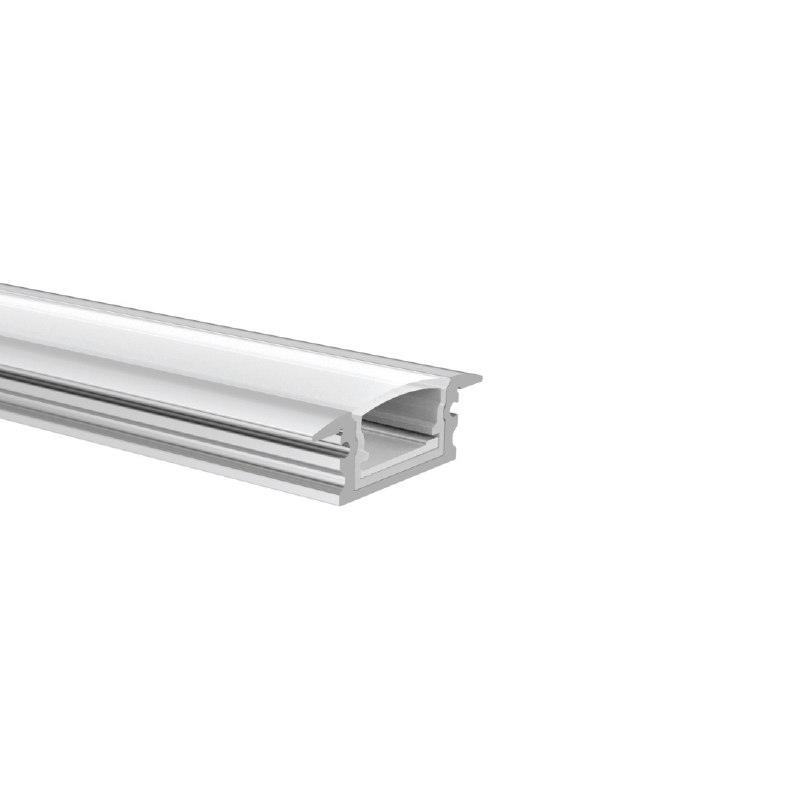 ACA LIGHTING PROFILES P147 - EDITH ALUMINUM WATERPROOF PROFILE P147 WITH OPAL PC DIFFUSER 2m/pc