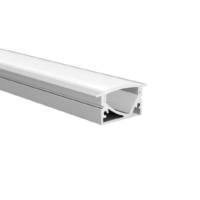 ACA LIGHTING PROFILES P191 - LEVI ALUMINUM PROFILE P191 WITH OPAL PC DIFFUSER 2m/pc