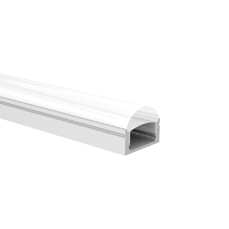 ACA LIGHTING PROFILES P2LA - WALL MOUNTED ALUMINUM PROFILE FOCUS P2LA 60° WITH SEMI-CLEAR PC DIFFUSER 2m/pc