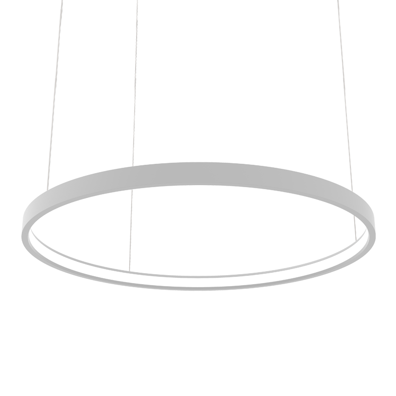 ACA LIGHTING PROFILES P30C900 - ELL ALUMINUM PROFILE WITH OPAL COVER INWARD Φ900