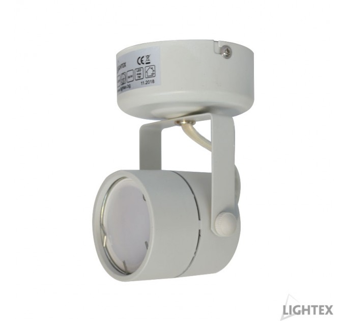 LIGHTEX ПРОЖЕКТОР КОРПУС ЗА ТАВАН GU10 КРЪГ БЯЛ LIGHTEX