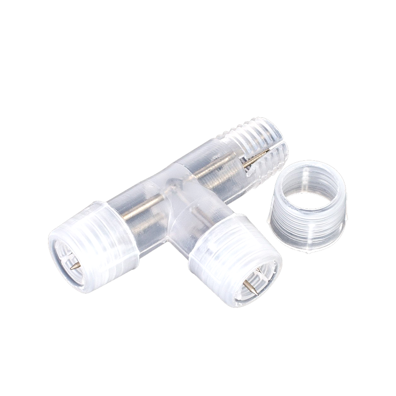 ACA LIGHTING CHRISTMAS RTC3WB "T" CONNECTOR FOR 3-WIRE ROPE LIGHT, IP20