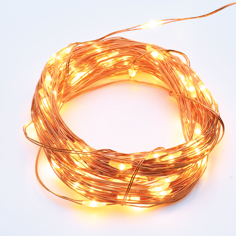 ACA LIGHTING CHRISTMAS X0120121 20 LED STRING LIGHTS WARM WHITE COPPER WIRE & BATTER.2xAA IP20 2m+10cm 1.2W