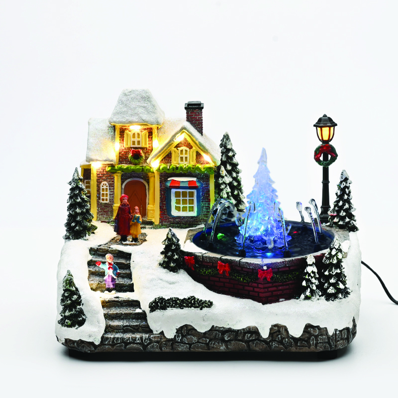 ACA LIGHTING CHRISTMAS X0346 LED MULTIC. FOUNTAIN MOVEM MUSIC ADAPT:4.5V (NOT INCL) BATT:3XAA (NOT INCL) 24*18,5*18,5cm