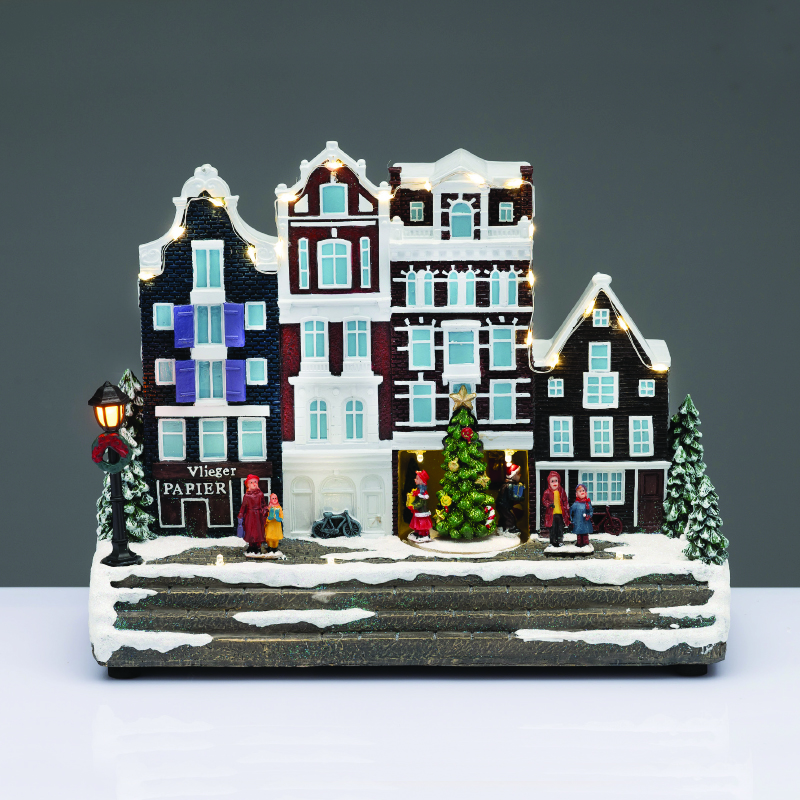 ACA LIGHTING CHRISTMAS X0348 LED WW CITY TREE MOVEM. MUSIC ADAPT:4.5V BATT:3XAA (NOT INCL) 31,5*1,*25,5cm