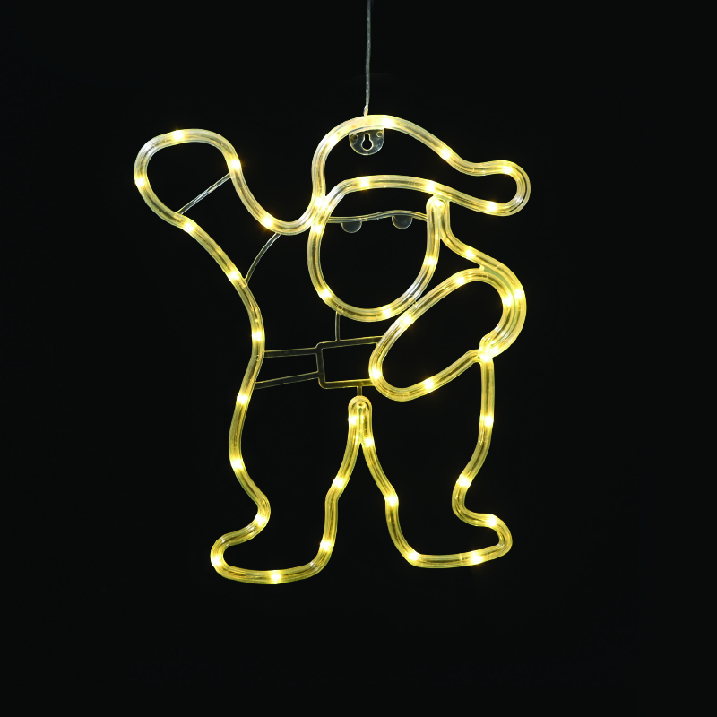 ACA LIGHTING CHRISTMAS X04441305 "PLASTIC SANTA" 44 LED WW BATTERY (3ΧΑΑ)/USB, IP20, 28.5*0.7*34.8