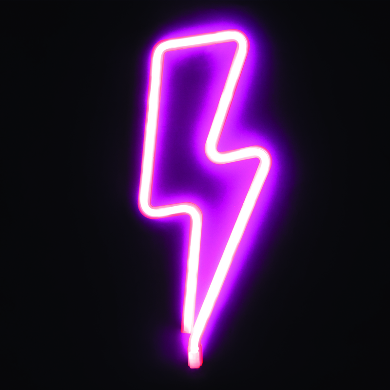 ACA LIGHTING CHRISTMAS X04987318 FLASH, 98 NEON LED LIGHTS WITH BATTERY (3xAA)/USB, PINK, IP20, 34x2x13cm