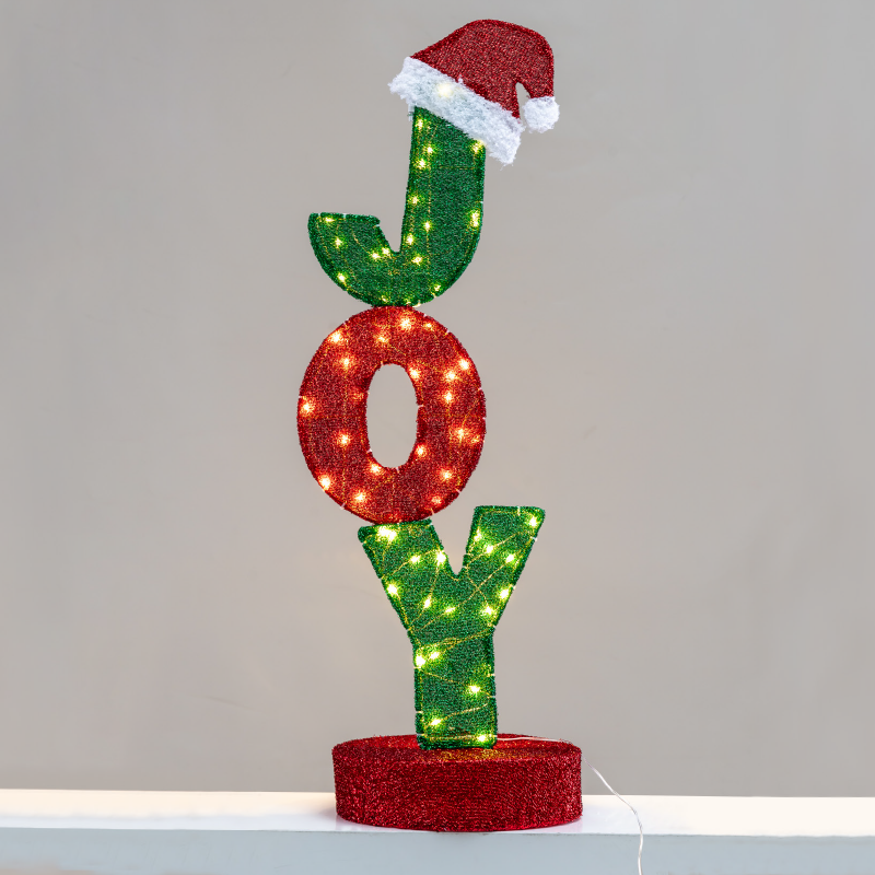 ACA LIGHTING CHRISTMAS X05601534 3D TINSEL JOY 60 LED WW 100cm IP44 5m LEAD CABLE