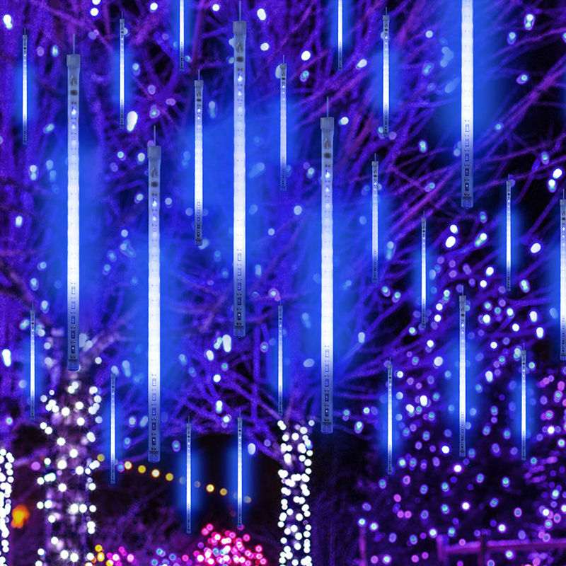 ACA LIGHTING CHRISTMAS X06180235 "SNOWDROP" 180 CW LED LIGHTS, 18LX10DROPS LENGHT30CM, BAT.(3ΧΑΑ), 6/18 TIMER IP44, 3.6m+40cm TRAN/RENT CABLE