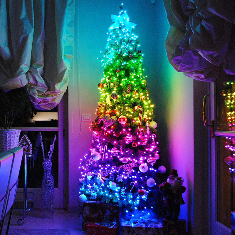 ACA LIGHTING CHRISTMAS X084003113 400 RGB LED SMART OCTOPUS LIGHTS 200cm REMOTE&APP (MAX3 SETS) IP44 5m LEAD CABLE