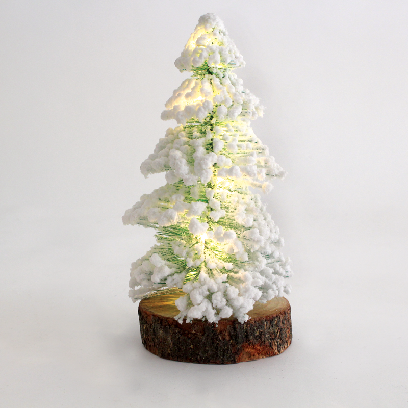 ACA LIGHTING CHRISTMAS X09101110 "PINE TREE TABLE" 10 MINI LED WW Λ/ΚΙΑ ΜΠ/ΡΙΕΣ (3AAA) IP20 10.5X10.5X26CM
