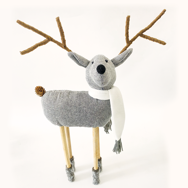 ACA LIGHTING CHRISTMAS X124511 DECO FABRIC DEER 45CM