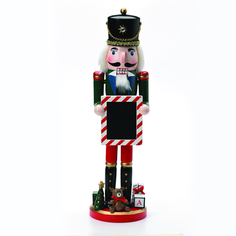 ACA LIGHTING CHRISTMAS X143806 NUTCRACKER KING WITH GIFT & TREE H38cm